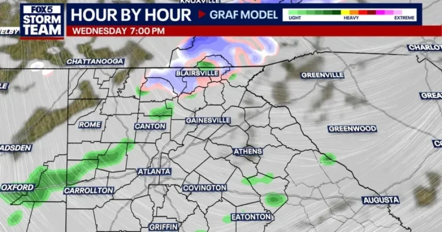 Snowfall and Temperature Forecast for North Georgia: Timing and Locations Revealed