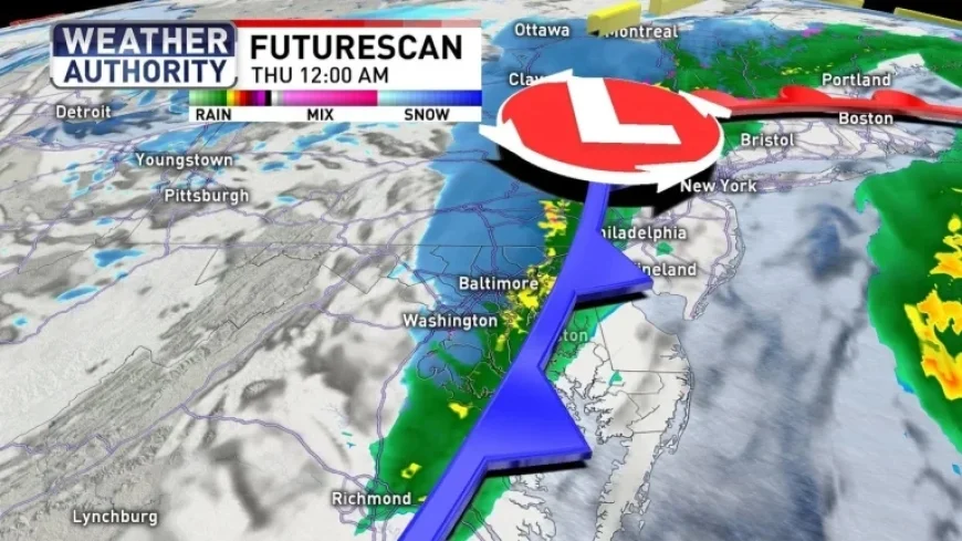 Weather System Brings Rain, Snow Burst, and Cold Temperatures