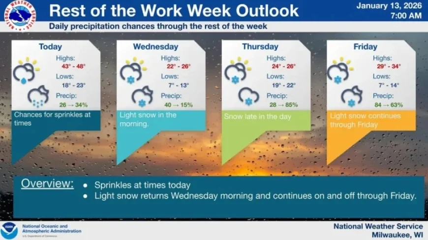 Milwaukee Braces for Cold and Snow in Upcoming Weather Forecast