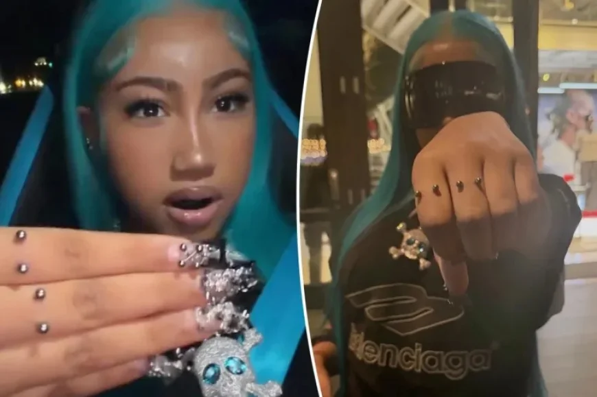 North West Defies Critics with Second Finger Piercing