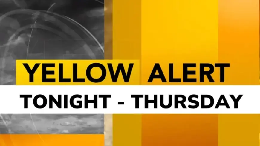 Yellow Alert Issued for Snow and Hazardous Roads on Thursday