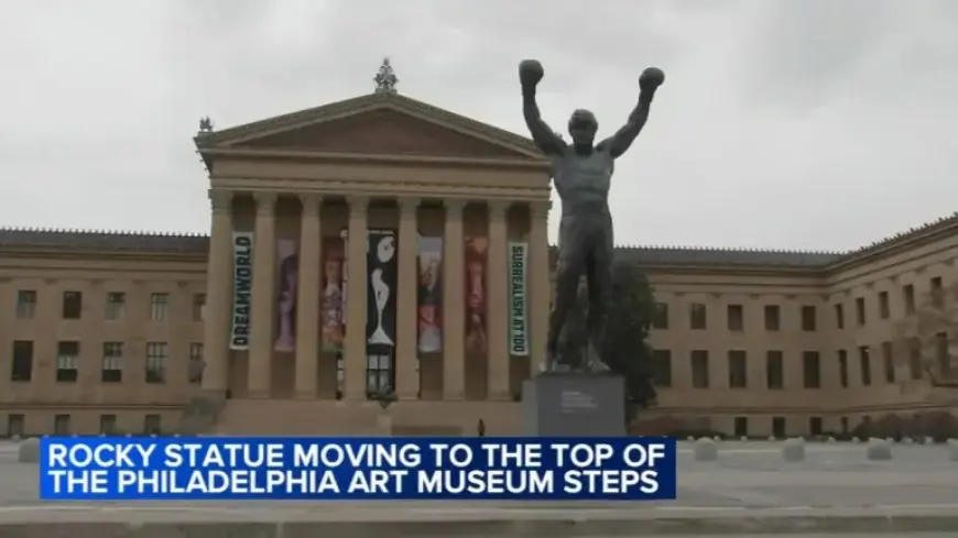 Rocky Statue Finds New Home Atop Philadelphia’s Art Museum Steps