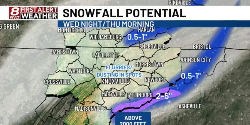 Snow Arrives as Bitter Cold Follows This Thursday