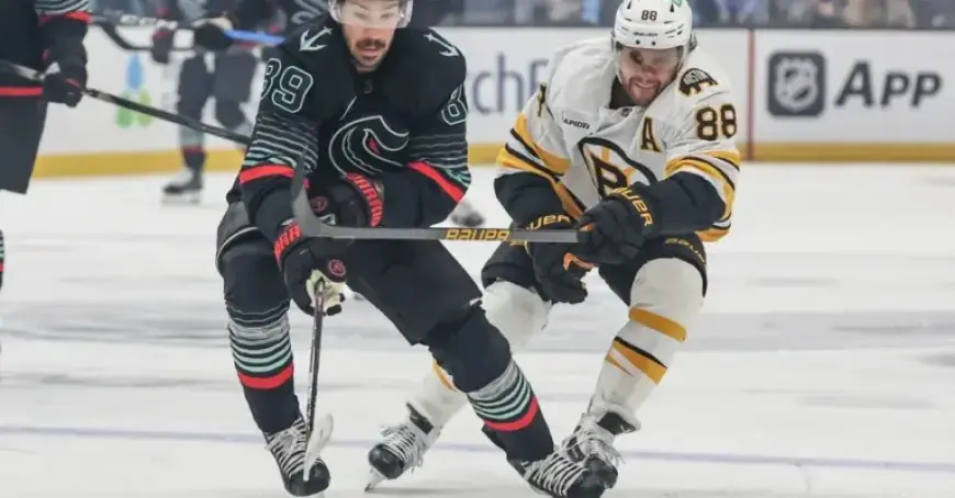 Bruins Battle Kraken in Public Skate Matchup