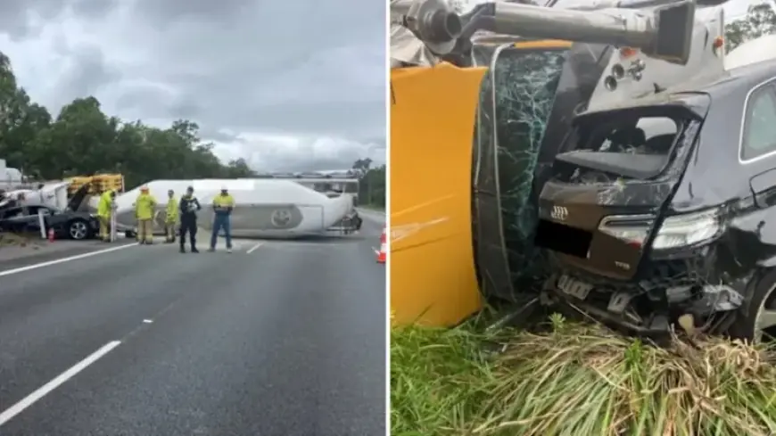 Bruce Highway Closed Near Brisbane After Cement Truck Crash