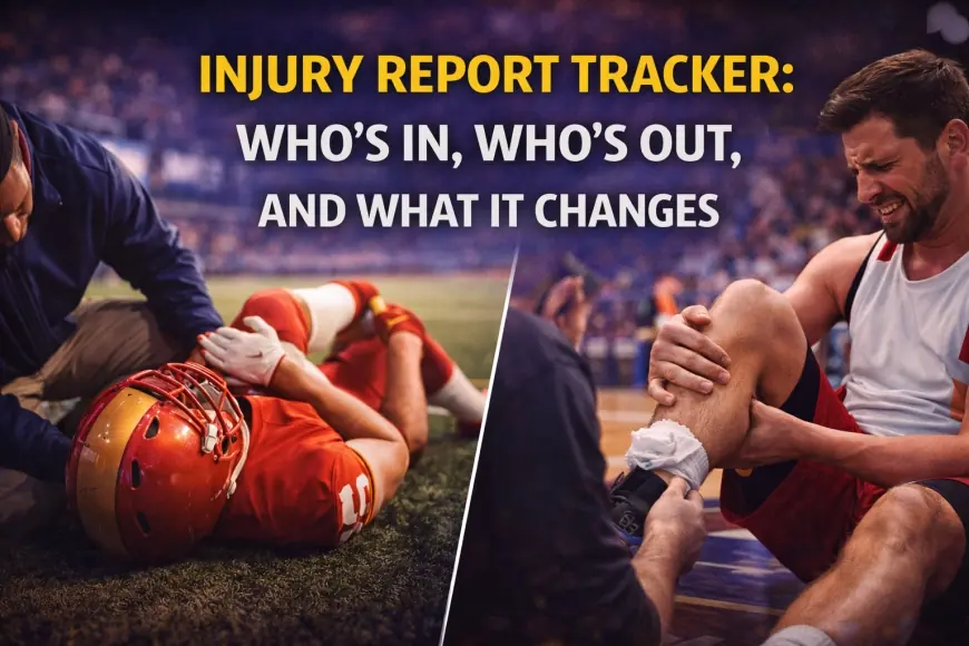 Injury Report Tracker: Who’s In, Who’s Out, and What It Changes