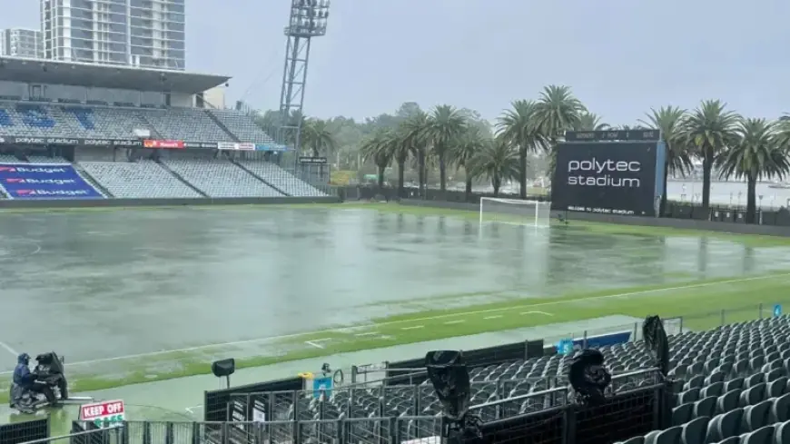 Central Coast Mariners vs Macarthur Match Delayed by Torrential Rain