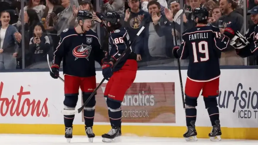 Blue Jackets Secure Third Consecutive Win, Dominating Canucks with Marchenko and Johnson