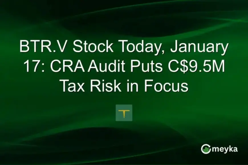 BTR.V Stock Alert: CRA Audit Highlights C$9.5M Tax Liability Risk