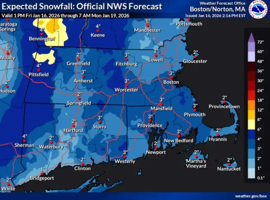 Prepare for Weekend Snow with These 5 Massachusetts Weather Maps