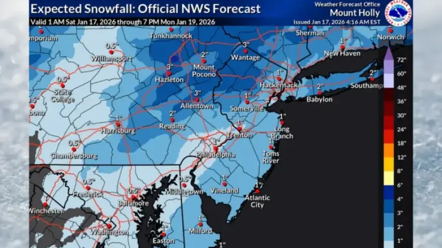 N.J. Braces for 4 Inches of Snow in Consecutive Winter Storms