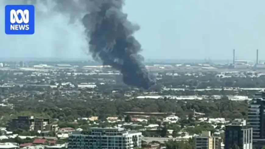 Massive Fire Engulfs Suburban Adelaide, Sends Towering Smoke Plume