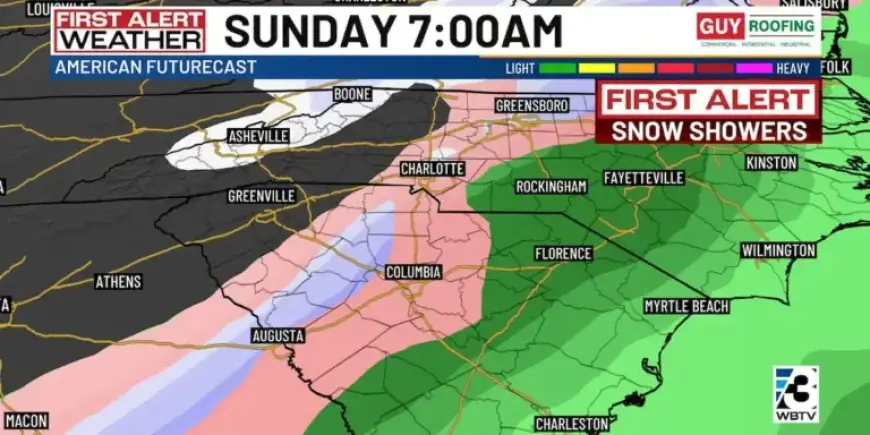 Charlotte Metro Snowfall Unlikely This Weekend: Explained