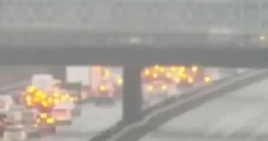 Emergency Services Respond to Multi-Vehicle Crash on Warrington’s M62