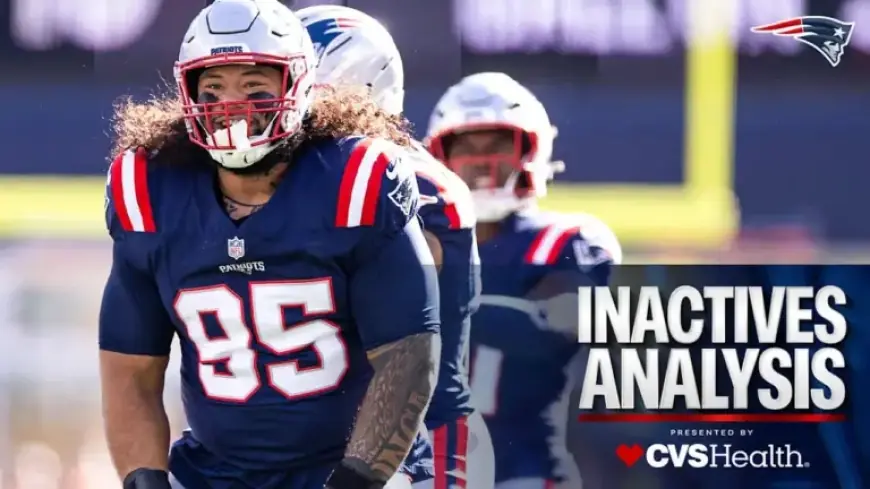 Khyiris Tonga, Harold Landry III, and Christian Gonzalez Active for Patriots vs. Texans