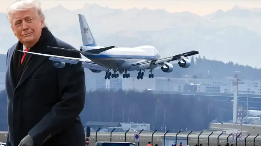 Trump Attends WEF: Secret Service Secures Kloten Tower