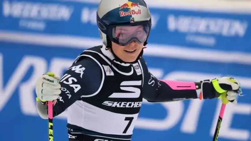 Lindsey Vonn Secures Second in World Cup Super-G Behind Emma Aicher