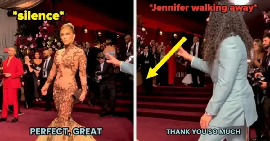 Jennifer Lopez Clarifies Red Carpet Incident After “Rude” Comment Controversy