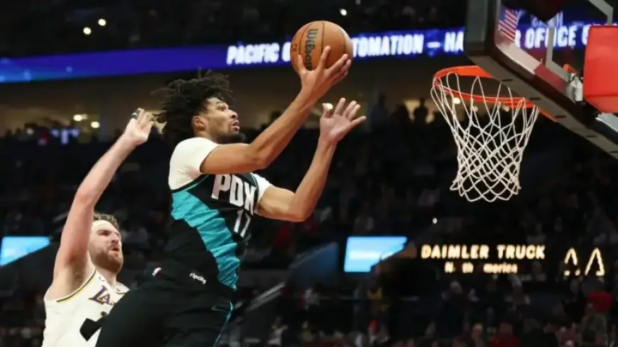Sharpe Powers Blazers to Victory Over Lakers Without Doncic