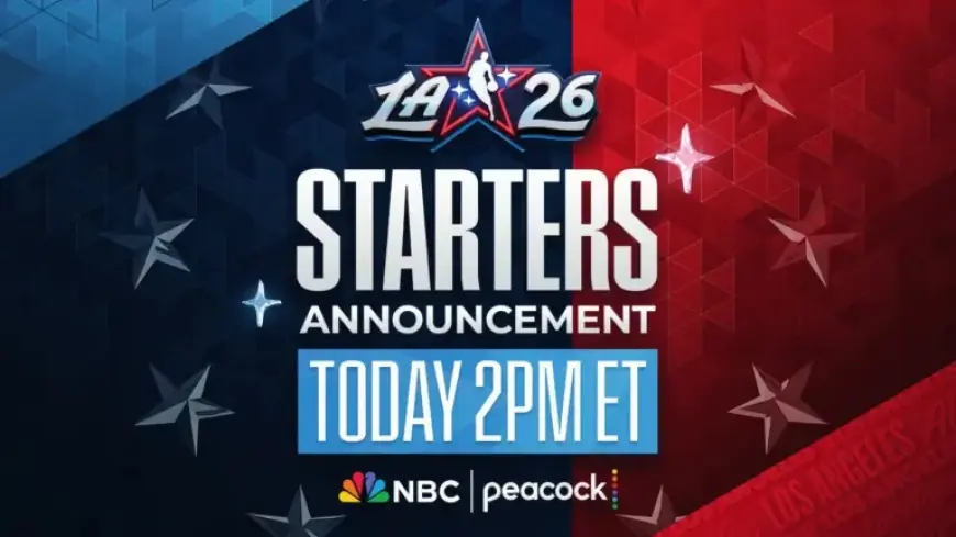 NBC/Peacock to Reveal 2026 All-Star Starters at 2 p.m. ET Today