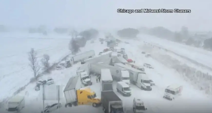 Over 100 Cars Crash on Michigan Highway; Stranded Drivers Bused to Safety