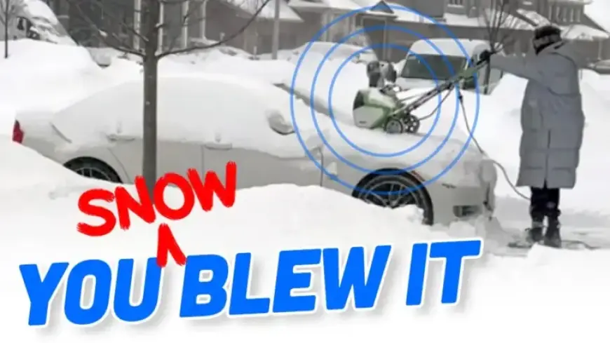 Avoid Using a Snowblower to Clear Snow from Your Car