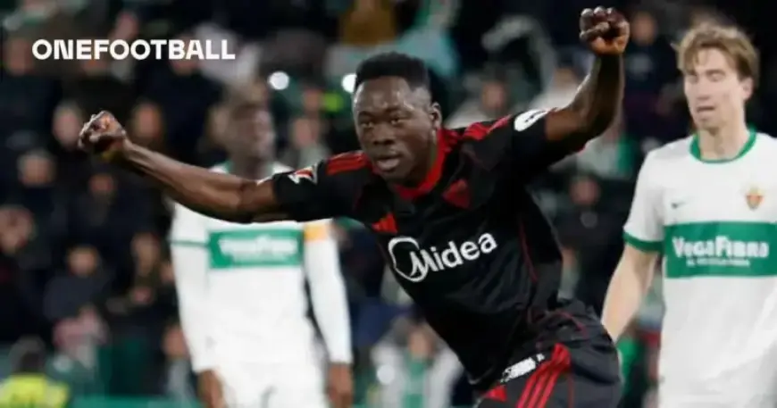 Watch Akor Adams Score Two Goals Against Elche