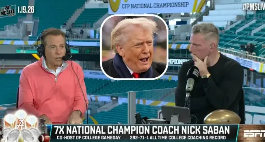 Pat McAfee Warns Trump Visit Might Postpone National Championship