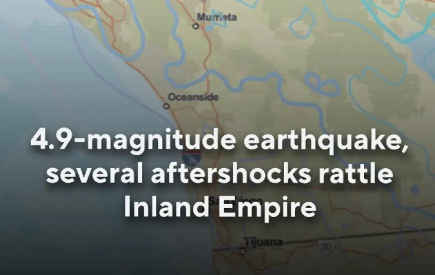 Magnitude 4.9 earthquake Now reported 19 km from Indio, California, with early estimate later revised