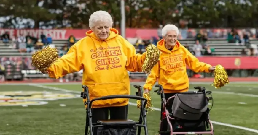 Michigan College Stunt Team Welcomes Assisted Living Residents to Cheer Performance