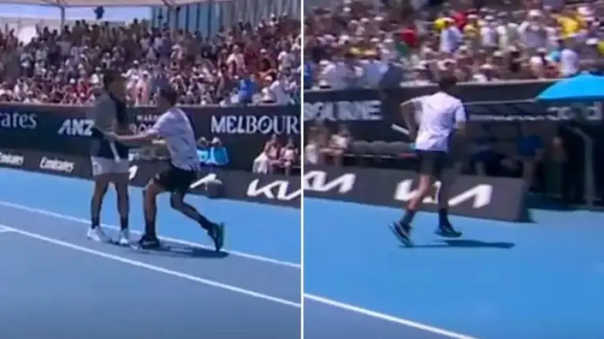 Luciano Darderi Sprints Off Court After First-Round Triumph at Australian Open