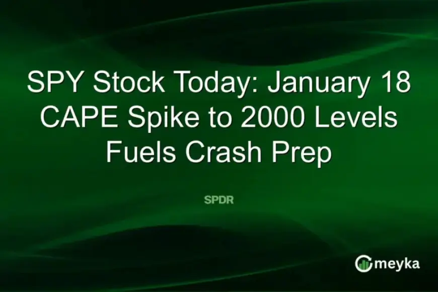 SPY Stock Alert: January 18 CAPE Surge Sparks Crash Preparations