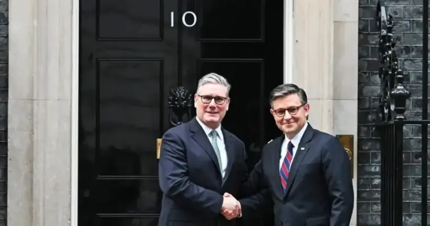 Speaker Johnson Vows to Ease Trump Tensions in U.K. Parliament Address