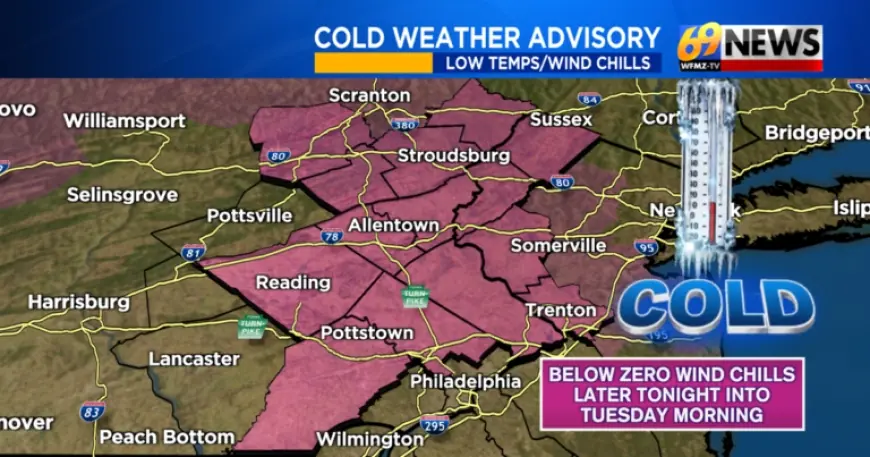 Frigid Wind Chills to Impact Tuesday Morning Commute