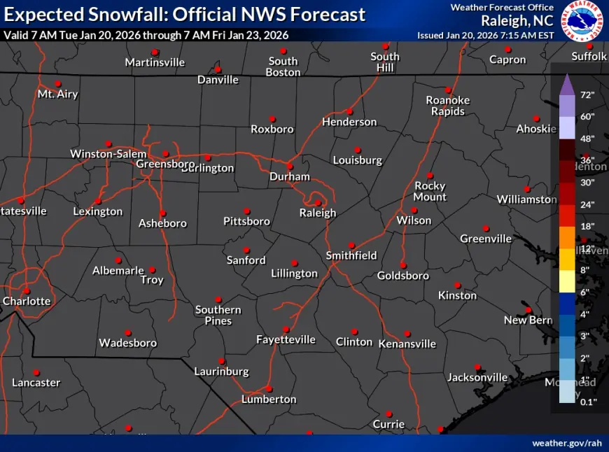 Raleigh Weather Turns Risky: Black Ice Concerns Now, Then a Stronger Winter Storm Signal for Jan. 24–25