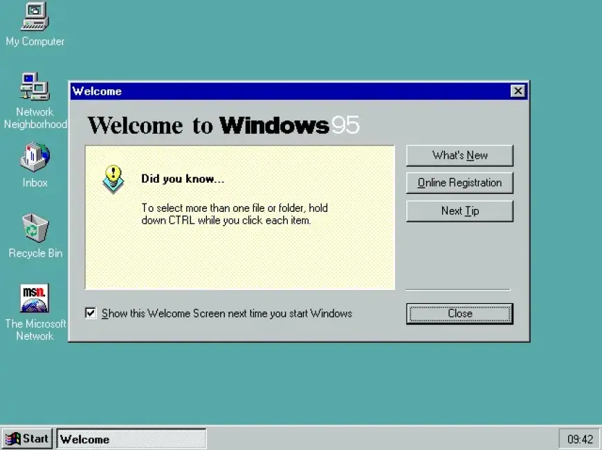 Microsoft Veteran Reveals Windows 95 Shift Restart Trick