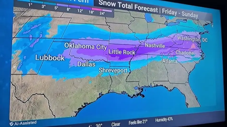 Weather Channel Issues Urgent Winter Storm Fern Alert as Snow and Ice Target the South and East