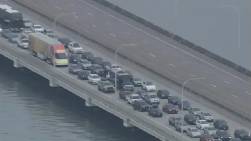 Fatal Accident Closes All Westbound Lanes on San Mateo-Hayward Bridge