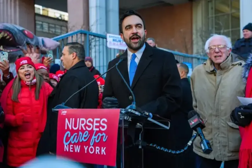 NYC Mayor Mamdani, Sen. Sanders Support Nurses’ Strike on Day Nine
