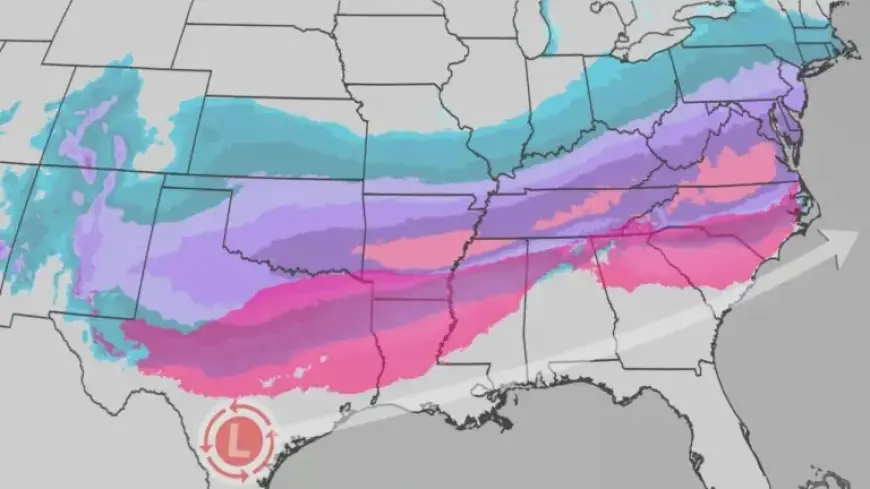 Winter Storm Set to Blanket South and East with Ice, Snow
