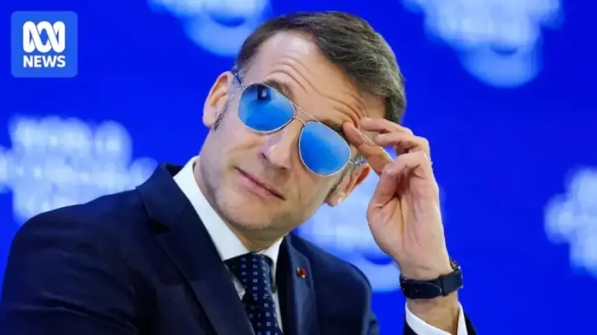 Emmanuel Macron’s Sunglasses Make Waves at Davos