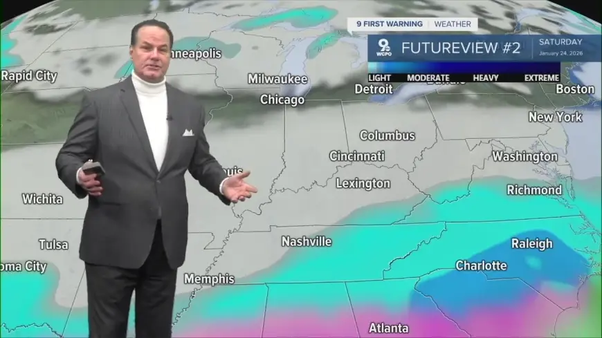 Cincinnati Weather Update: Wintry Mix Wednesday Morning, Then a Sharp Turn Into Bitter Cold and Weekend Snow Potential