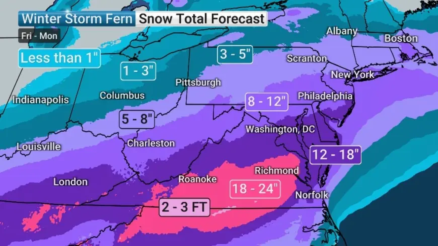The Weather Channel warns of a major winter storm this weekend as ice, heavy snow and dangerous cold spread from the South to the East