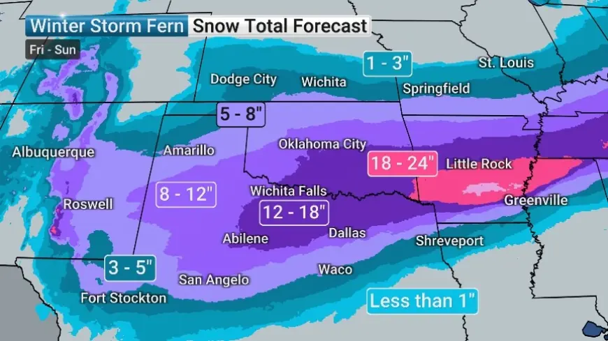 Winter Storm Fern Forecast Track: Where the Storm Is Headed, Timing by Day, and the Biggest Ice vs. Snow Risk Areas