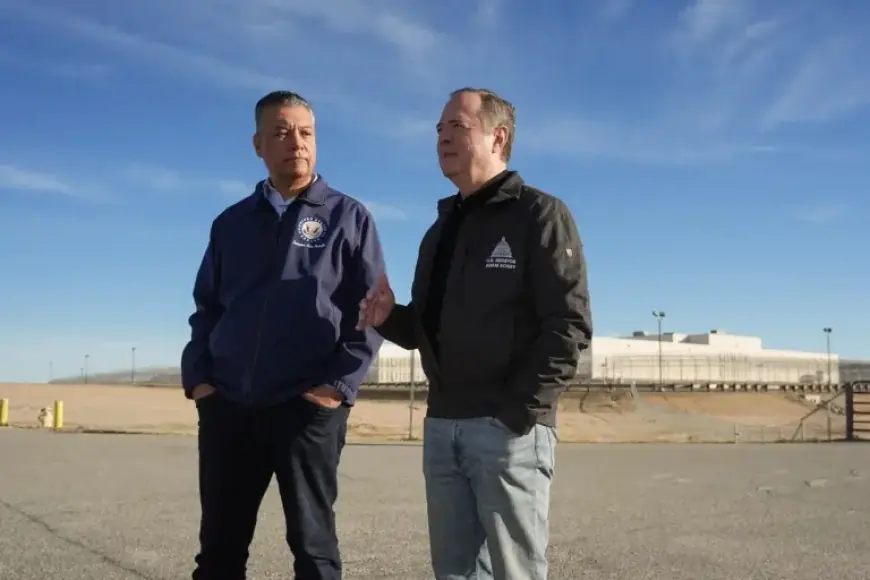 CA Democrats Padilla, Schiff Tour New ICE Detention Center