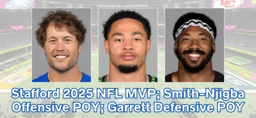 Stafford Wins PFWA NFL MVP; Smith-Njigba, Garrett Earn Top Honors