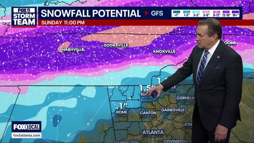 Atlanta Weather Forecast: Winter Storm Georgia Threat Brings Ice Storm Risk Sunday, With Snow in North Georgia