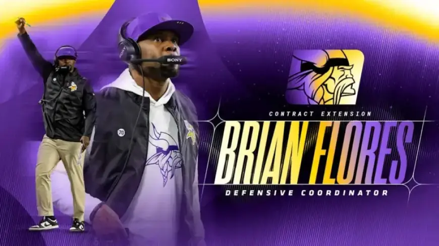Vikings Extend Defensive Coordinator Brian Flores’ Contract