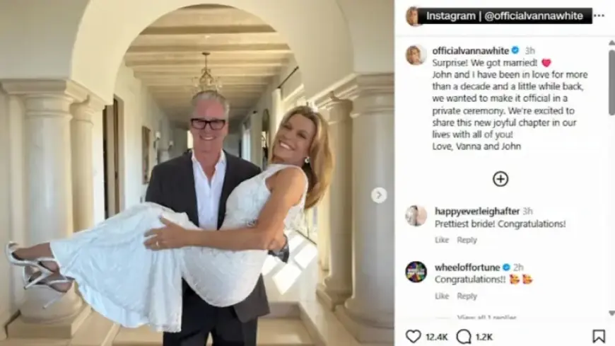 “Vanna White Reveals Surprise Marriage on Facebook and Instagram”