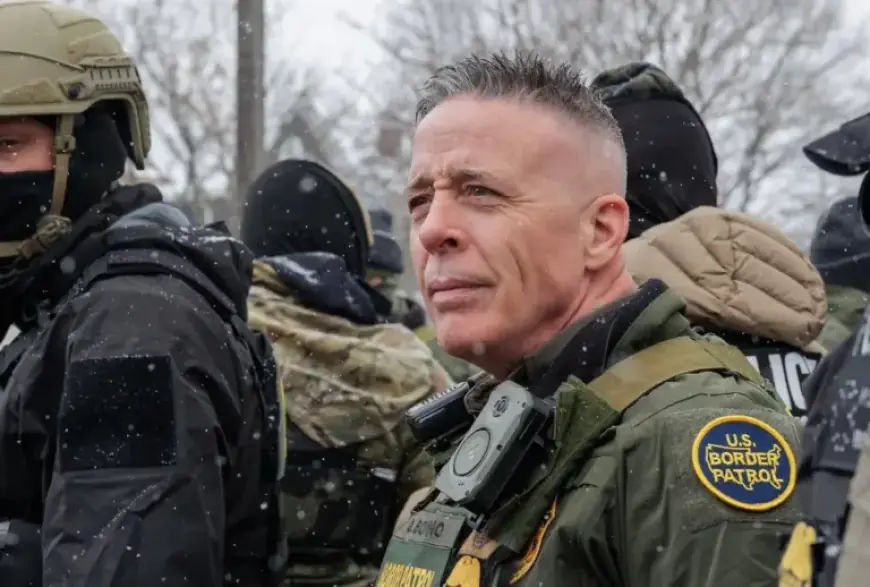 Border Patrol Commander Bovino Tosses Gas Canister at Minneapolis Protesters